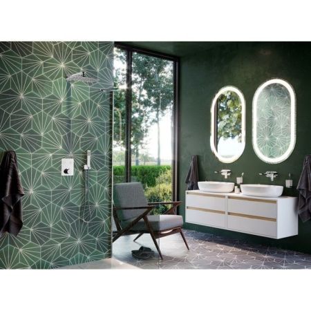 Тумба под накладную раковину EXCELLENT Tuto 80 см (белый/дуб), 2 ящика, артикул MLEX.0104.800.WHBL