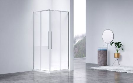 Душевой уголок Slim-N VSS-4SN8010CL, 1000*800, хром, стекло прозрачное, артикул VSS-4SN8010CL