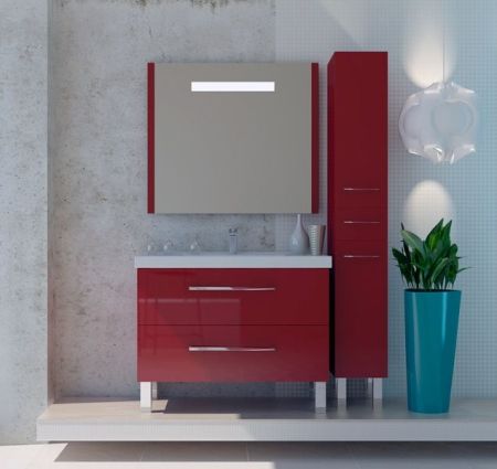 Тумба с раковиной SanVit Сольвейг 90 ksolv090 в цвете Ral Шоколад, артикул ksolv090