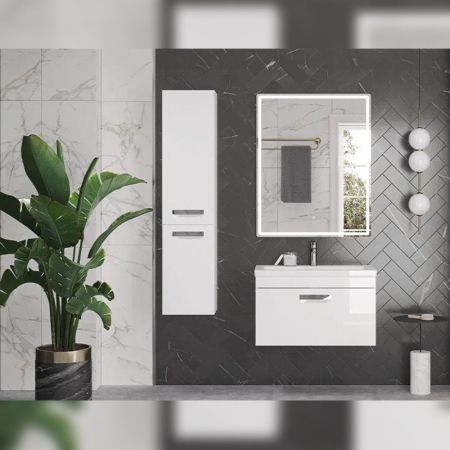 Пенал (35см) Velvex Estea pp.EST.35, белый матовый, артикул pp.EST.35 белый матовый