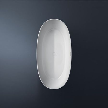 Gruppo Treesse Vera Ванна отдельностоящая овальная 150х72х55см из искусственного камня, цвет белый матовый, артикул V065BO