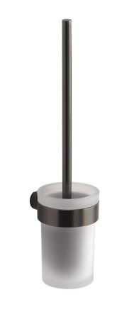 Gedy Pirenei, настенный стеклянный ёрш, цвет оружейная сталь (PVD), артикул PI33/03(81)