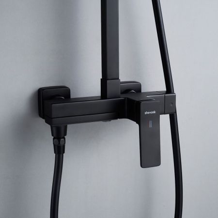 Душевая система Shevanik S4636H, черный, артикул S4636H