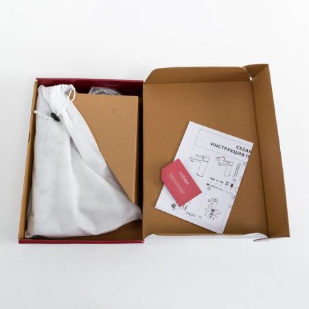 RELAX-LC2-01-W0 Смеситель для накладной раковины однорычажный без донного клапана, хром, артикул RELAX-LC2-01-W0