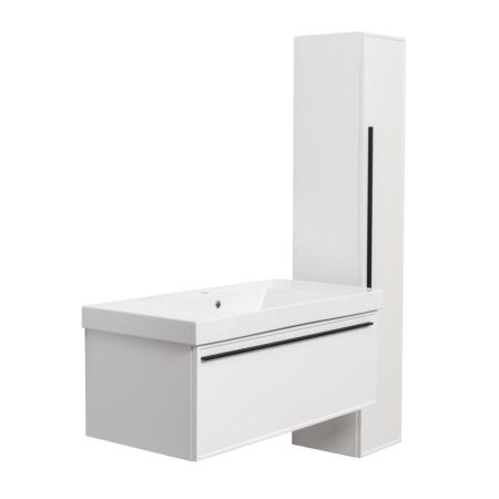 Тумба под раковину подвесная La Fenice Elba FNC-01-ELB-B-100, белая, артикул FNC-01-ELB-B-100