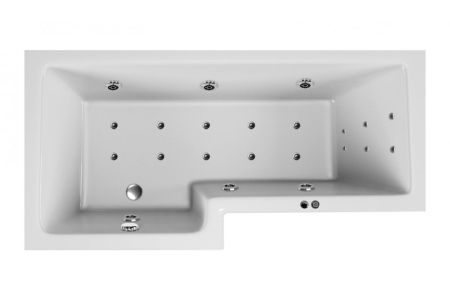 Ванна акриловая левосторонняя Vayer Options Гл000023294, 165x85, артикул Гл000023294