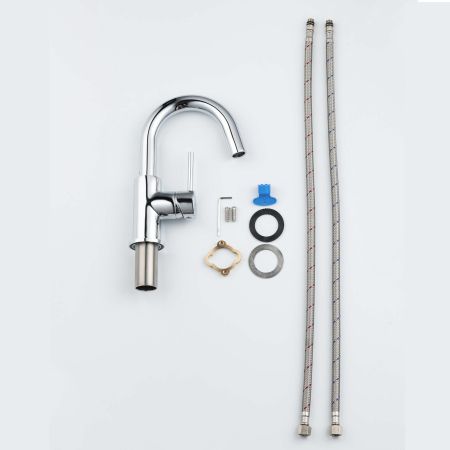 Смеситель для раковины, без донного клапана AQUATEK AQ1307CR ЕВРОПА, артикул AQ1307CR