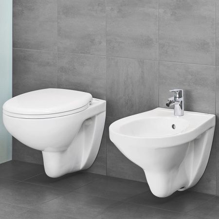 Унитаз подвесной GROHE BAU CERAMIC 39351000 Rim гор. вып. 53*36,8  + сиденье  (белый), шт