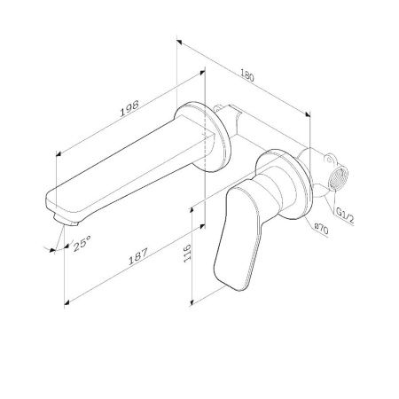 F85A72600 X-Joy, смеситель д/умывальника, монтируемый в стену, хром, шт. F85A72600 X-Joy, смеситель д/умывальника, монтируемый в стену, хром, шт.
