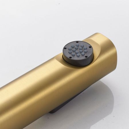 Гигиенический душ со смесителем Shevanik S4005G-1, золотой сатин