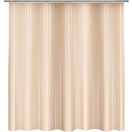 Шторка для ванной  однотонная "Полоска" бежевый, артикул 002-A