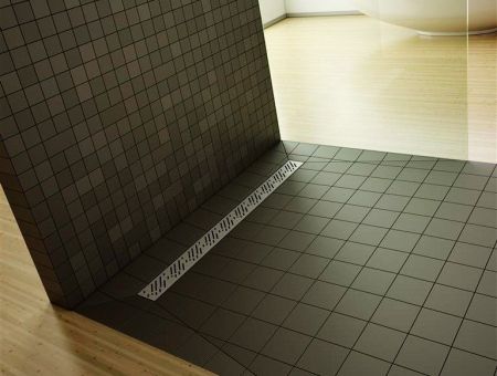 Душевая плита Radaway RadаDrain 99x79 для плитки 8-12 мм с решеткой Flowers, артикул 5DLB1008A/5R055F