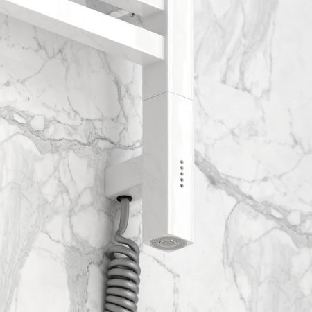 Полотенцесушитель электрический "МОДУС 3.0" 600х500 / МЭМ правый (Белый)