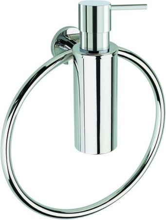 Stil Haus Medea, полотенцедержатель - кольцо + металлический дозатор, цвет хром, артикул ME79D(08)