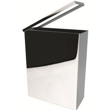 HOTEL Квадратная мусорная корзина, 370x460x165 хром