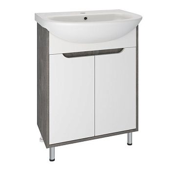 Тумба Runo Эко 60 железный камень под умывальник 00000000154 (Уют 60) (00-00001338)