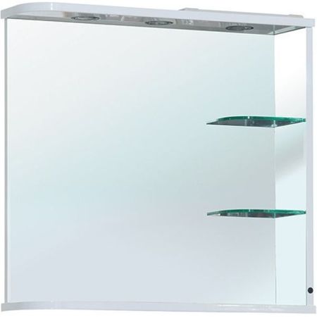 Зеркало Bellezza Рио 70 R 4613611061016 с подсветкой Белое, артикул 4613611061016
