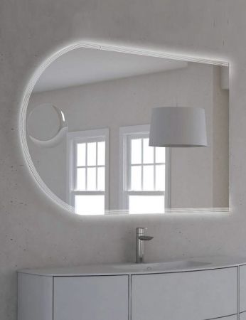 Зеркало Cezares 120 с увеличительным зеркалом, со встроенной LED подстветкой, системой Антизапотевания, риверсивное 45030, 1200х800 с подстветкой