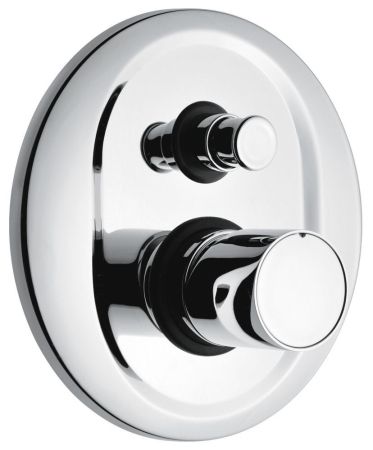 Внутристенный смеситель Minu на 2 выхода. Без рычага, цвет хром, артикул 83019CR