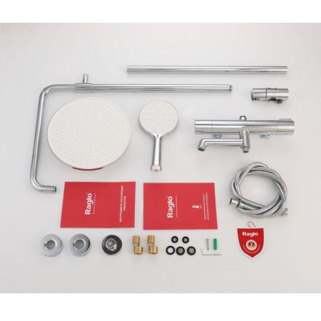 Душевая система с термостатом Raglo R20.26, хром, артикул R20.26
