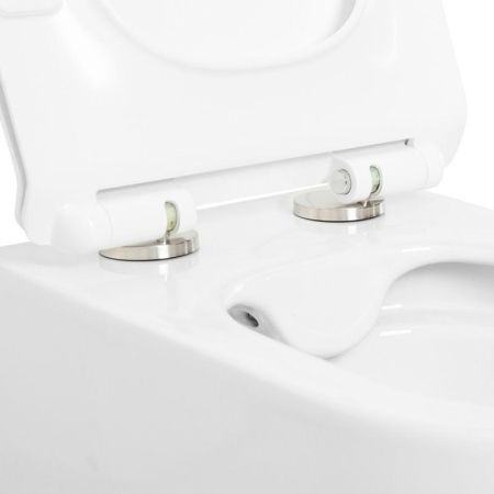 Сиденье дюропласт, soft close, металлическое крепление CZR-090-SC-GM-BORO, артикул CZR-090-SC-GM-BORO