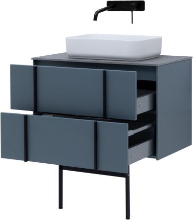 Тумба под раковину Allen Brau Reality 80 1.32005.BGM синий матовый, артикул 1.32005.BGM