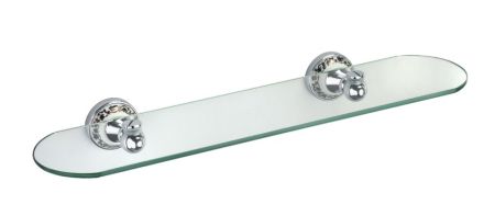 Стеклянная полка Fixsen Bogema FX-78503 Хром Белый, артикул FX-78503