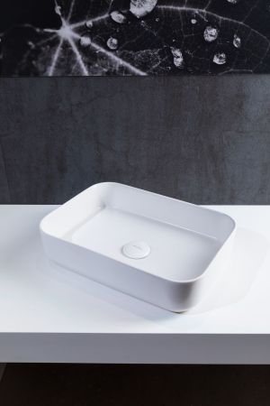 Раковина накладная Allen Brau Fantasy 50 4.11021.21 белый матовый, артикул 4.11021.21