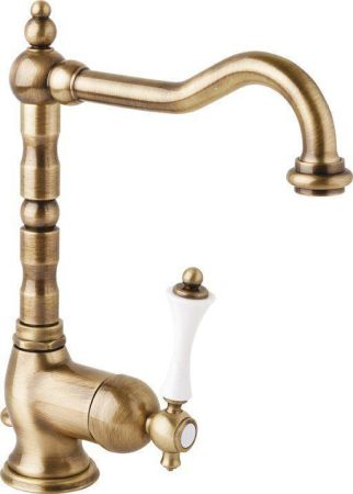 Смеситель Для Раковины CEZARES Margot-2 Бронза (ручка Белая) Opadiris, артикул 