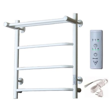 Полотенцесушитель электрический с полочкой (лесенка) Тругор Пэк сп 6 П 60х50 см, белый, артикул Пэк сп 6П/6050 белый ВГП
