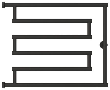 Полотенцесушитель водяной High-Tech model "L+" 500х650 (МУАР Темный Титан)