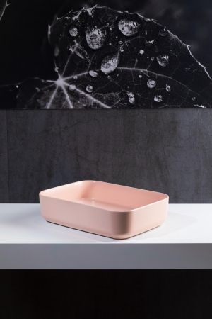 Раковина накладная Allen Brau Fantasy 50 4.11021.SM розовый, артикул 4.11021.SM