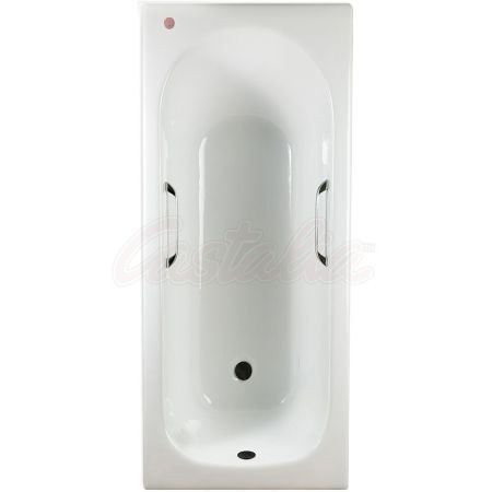 Чугунная ванна Castalia 170х70 с ручками с антискользящим покрытием