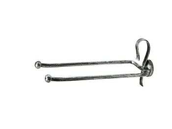 Stil Haus Flora, полотенцедержатель двойной поворотный, цвет античный черный