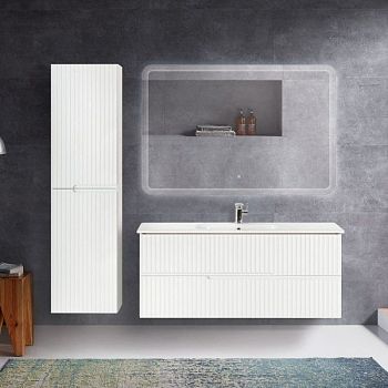 Зеркало DUET CEZARES с лазерной гравировкой, контурной подсветкой и сенсорным выключателем