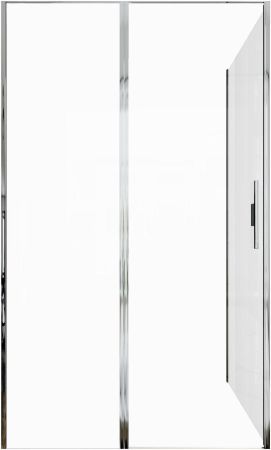 Душевой уголок Allen Brau Priority 120x100 3.31007.00 + 3.31019.00 хром, артикул 3.31007.00 + 3.31019.00