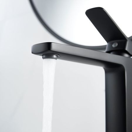 Смеситель для раковины высокий  Raffine F1199H, черный, артикул F1199H