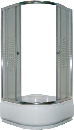 Душевой уголок Parly Z901 90х195 профиль Полированный алюминиевый стекло прозрачное