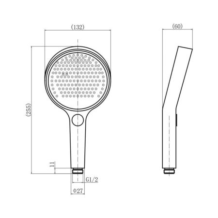 Лейка для душа FASHUN A011-7, черный