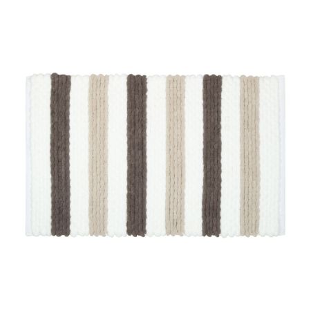 Коврик для ванной комнаты FIXSEN AMBER FX-8040Z, бежевый/белый, артикул FX-8040Z