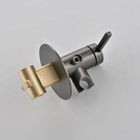 Гигиенический душ со смесителем Rose R235T, оружейная сталь, артикул R235T