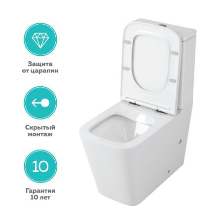 Бачок унитаза-компакта OWL Vatter Ruta-G, двойной слив 3\6л, арматура WDI, артикул OWLT190402/2