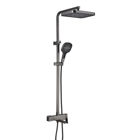 Душевая система Rose R1056T, оружейная сталь