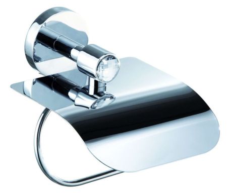 Sanibano Sahara, бумагодержатель с крышкой, цвет хром-кристаллы Swarovski crystal, артикул H9700/06CRС