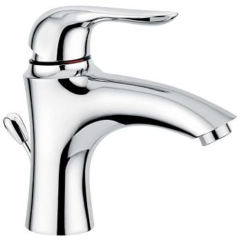 Emmevi Neco, однорычажный смеситель для раковины с донным клапаном, цвет хром