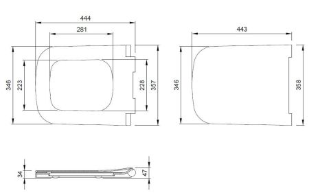 Крышка-сиденье для унитаза Allen Brau Infinity 4.21014.31 черный матовый, артикул 4.21014.31