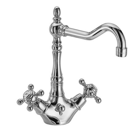 FIMA|Carlo Frattini Elizabeth Смеситель для раковины на 1 отверстие, с вращающимся изливом, цвет хром, артикул F5091CR