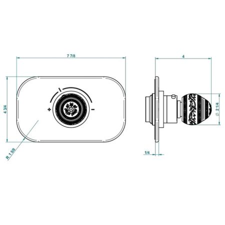 THG General items Встраиваемая  часть термостата на 3/4", артикул G00-A00-5200AE