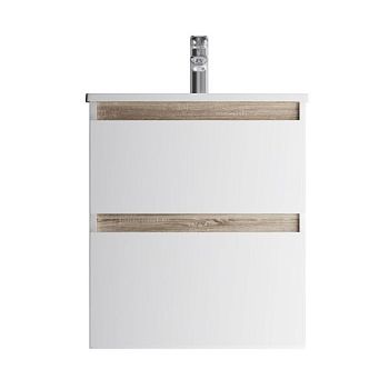 M85AFHX0552WG X-Joy, База под раковину, подвесная, 55 см, 2 ящика, белый глянец