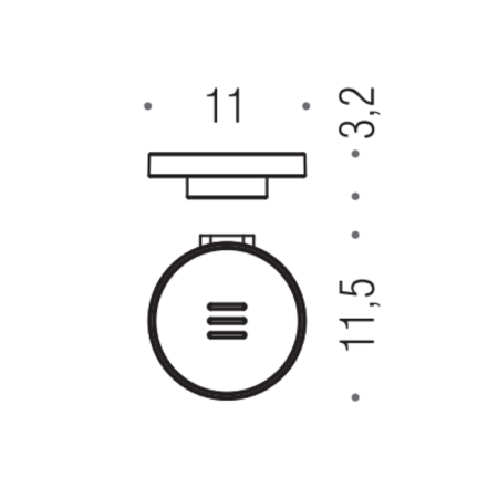 Colombo Mini  Мыльница подвесная , цвет: черный матовый/матовое стекло, артикул B4001.NM-VAN